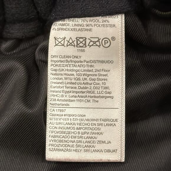 Banana Republic Women's Pleated Wool Blend Pant Black Size 10 Long - Picture 8 of 9